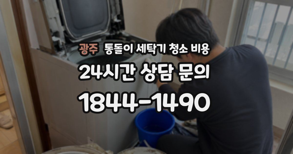 광주 통돌이 세탁기 청소 비용