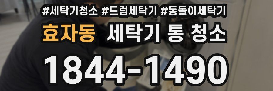 효자동 세탁기 통 청소
