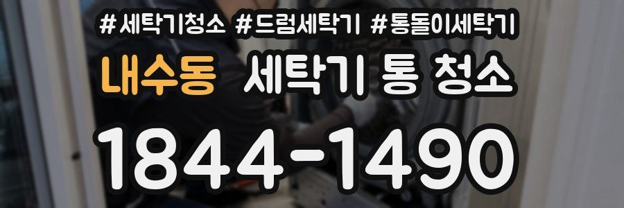 내수동 세탁기 통 청소