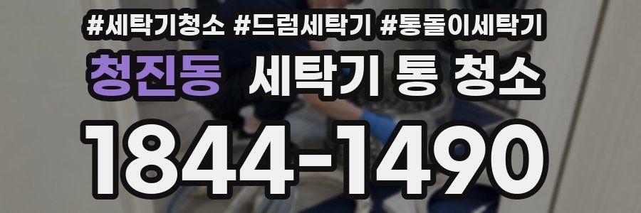 청진동 세탁기 통 청소
