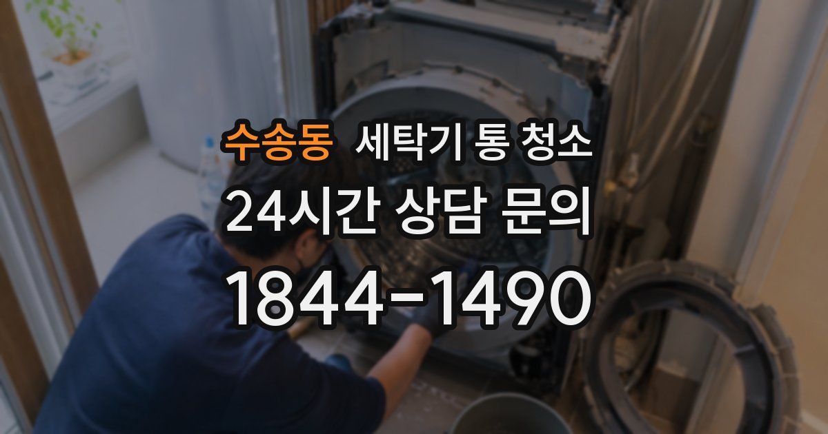 수송동 세탁기 통 청소