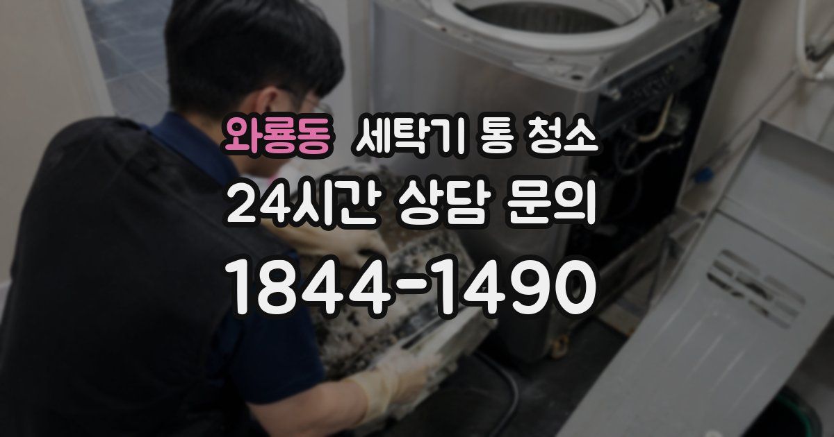 와룡동 세탁기 통 청소