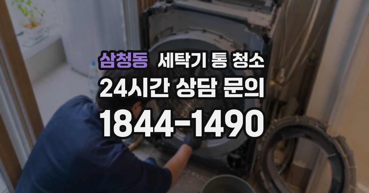 삼청동 세탁기 통 청소