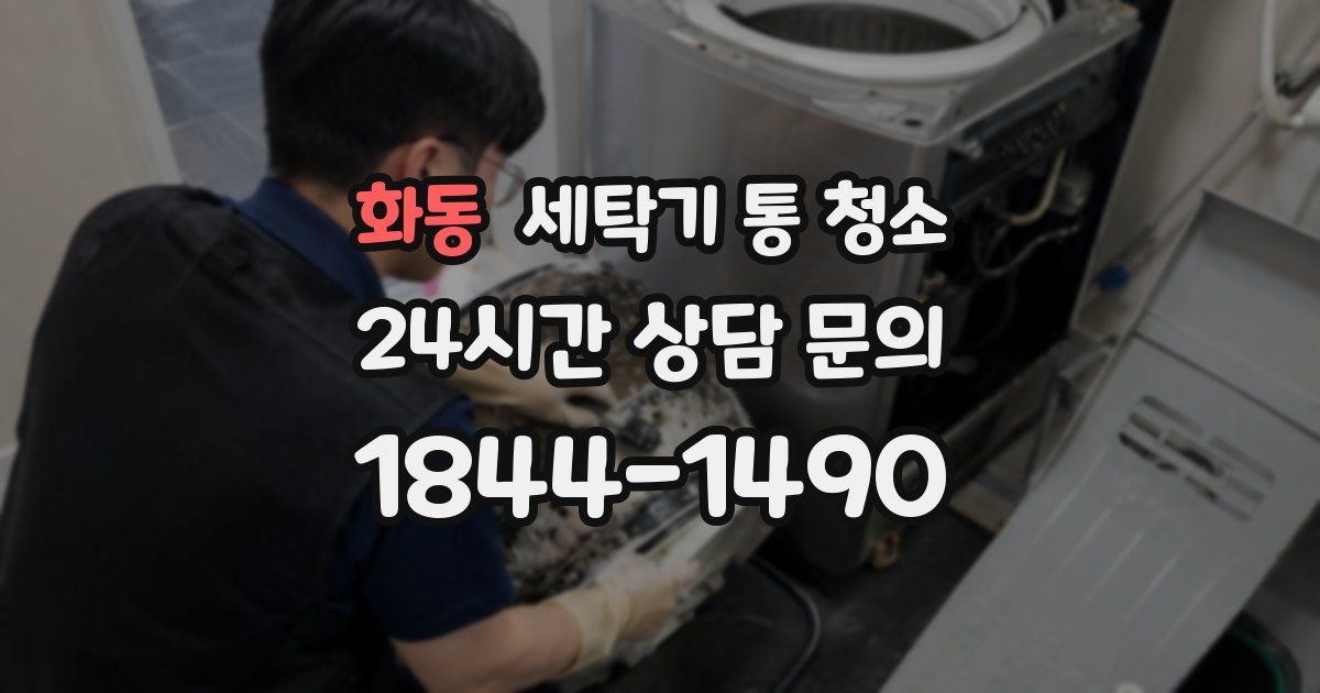 화동 세탁기 통 청소