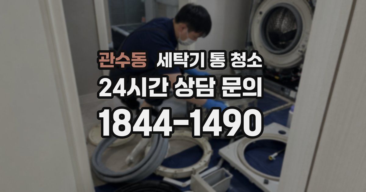 관수동 세탁기 통 청소