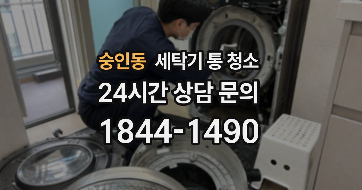 숭인동 세탁기 통 청소