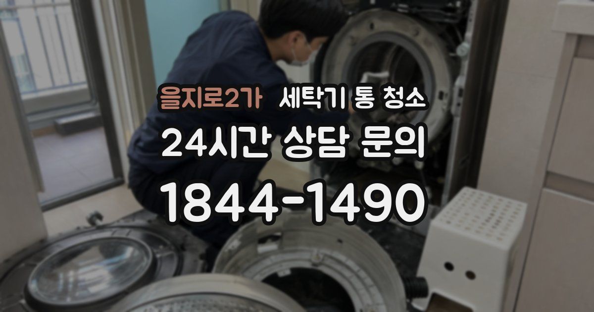 을지로2가 세탁기 통 청소