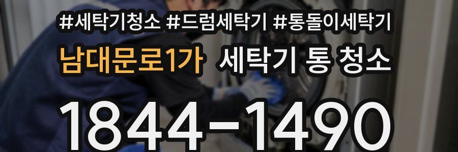 남대문로1가 세탁기 통 청소