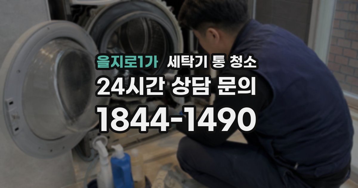 을지로1가 세탁기 통 청소