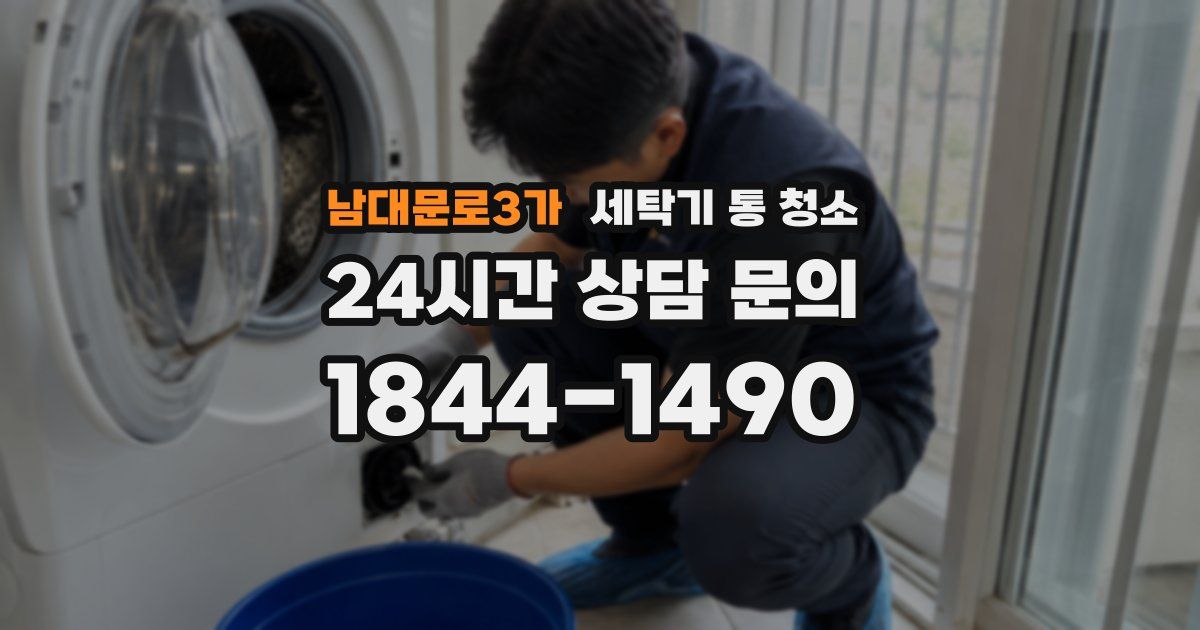 남대문로3가 세탁기 통 청소