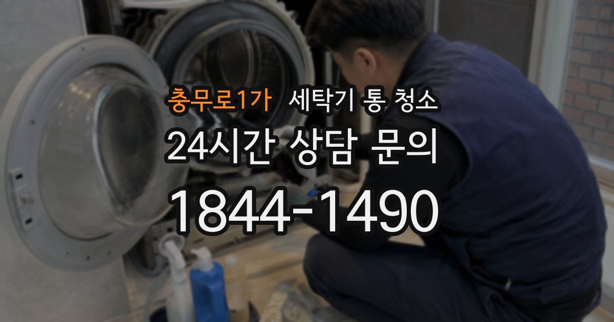 충무로1가 세탁기 통 청소