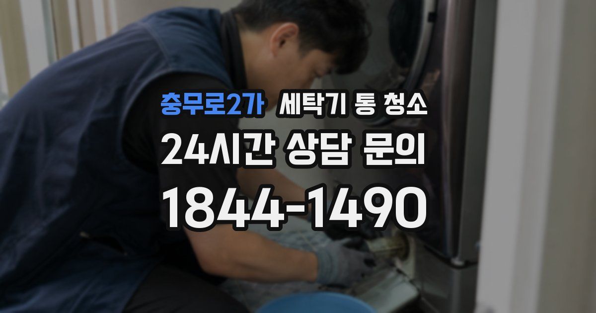 충무로2가 세탁기 통 청소