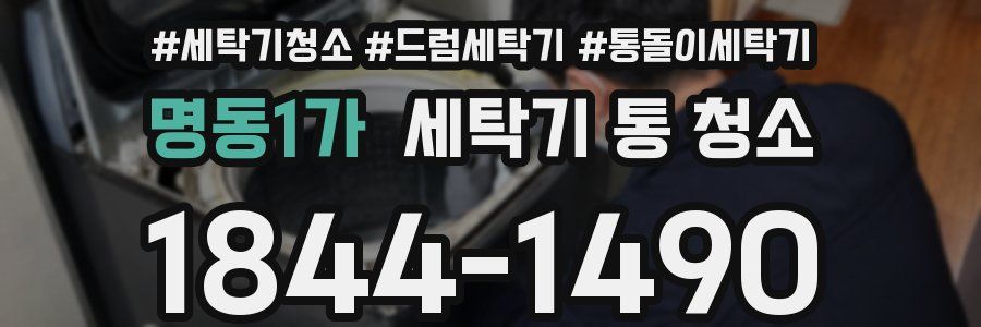 명동1가 세탁기 통 청소