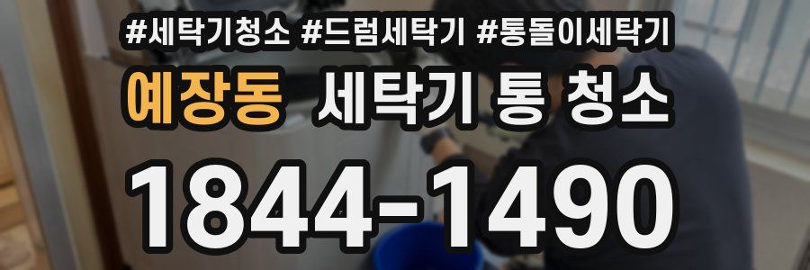 예장동 세탁기 통 청소