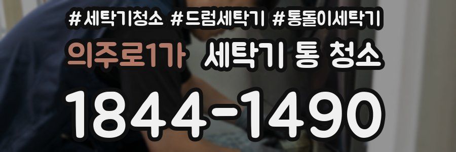의주로1가 세탁기 통 청소