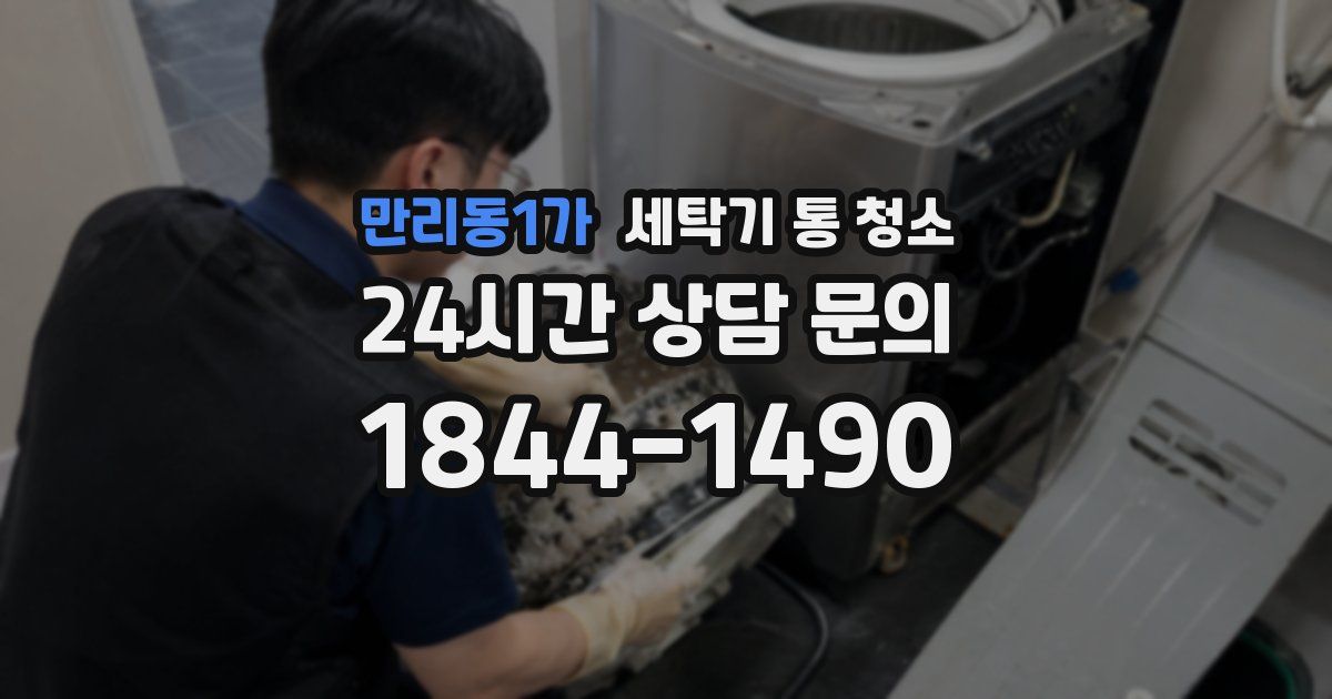 만리동1가 세탁기 통 청소