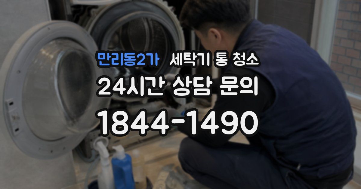 만리동2가 세탁기 통 청소