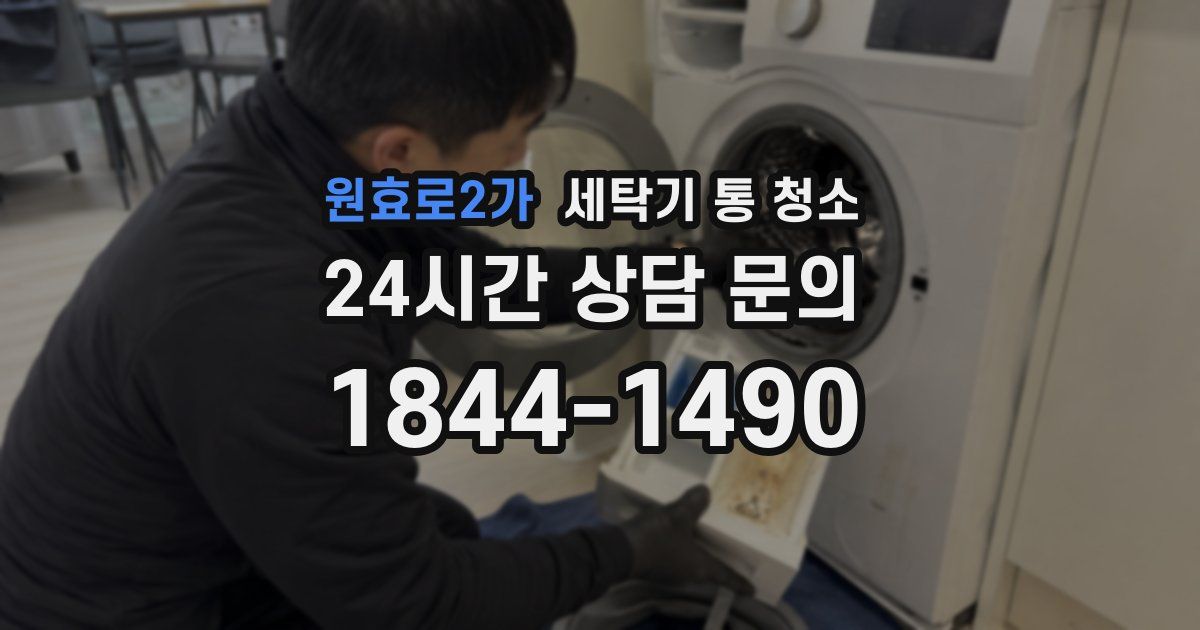 원효로2가 세탁기 통 청소
