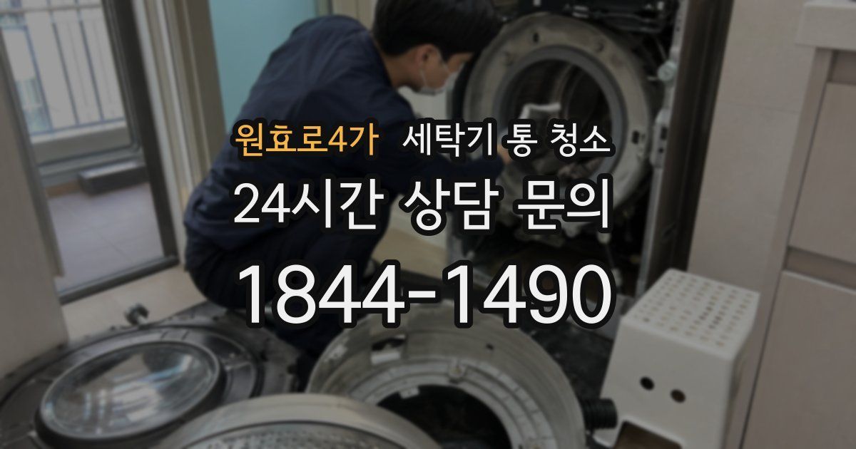 원효로4가 세탁기 통 청소