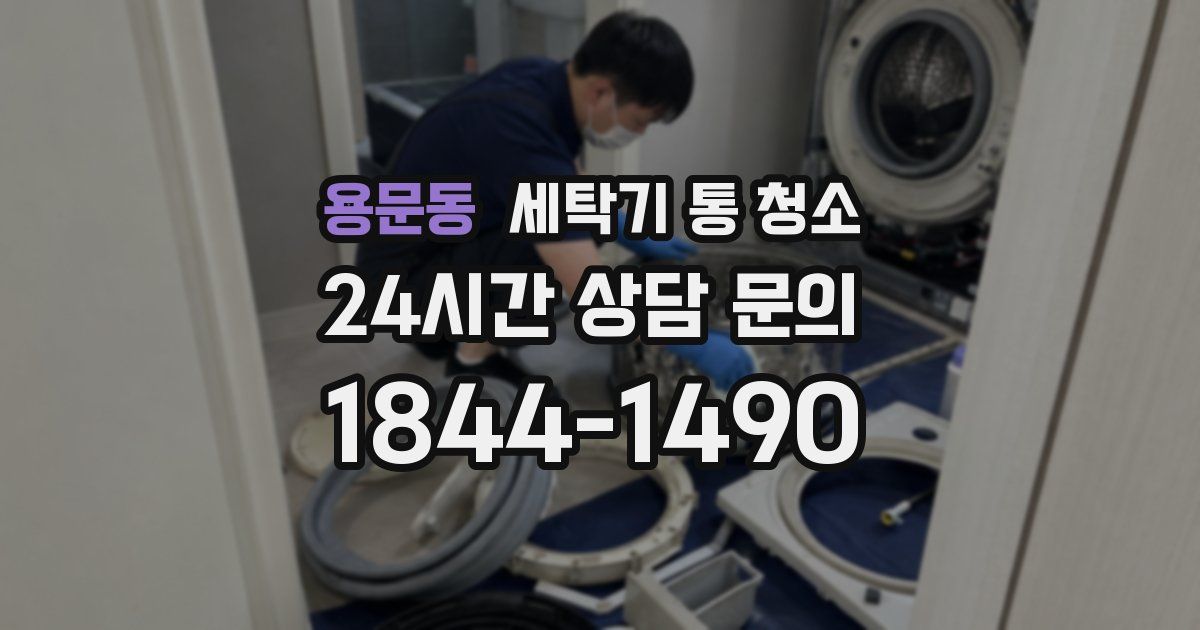 용문동 세탁기 통 청소