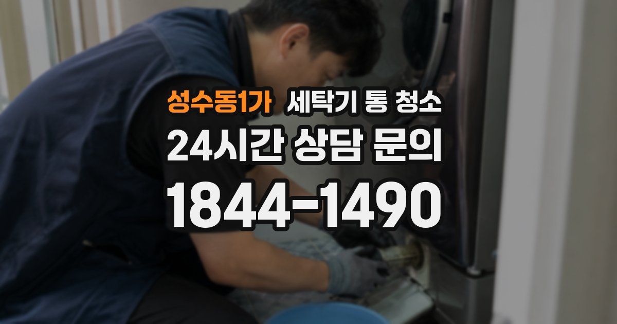 성수동1가 세탁기 통 청소
