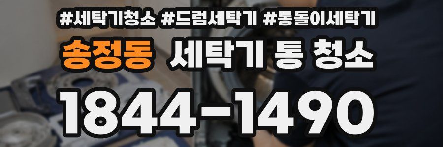 송정동 세탁기 통 청소
