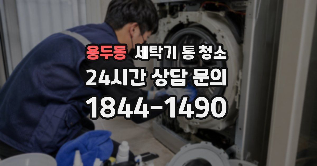 용두동 세탁기 통 청소