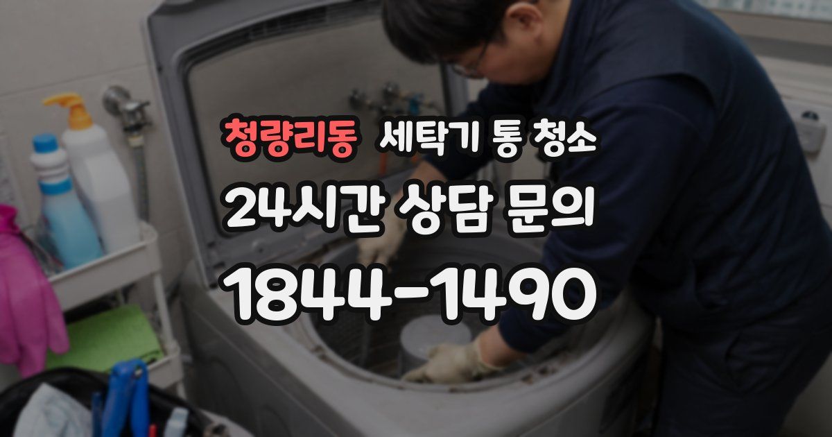 청량리동 세탁기 통 청소