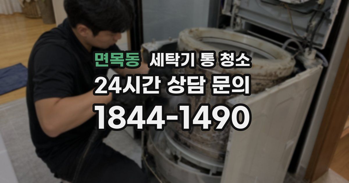 면목동 세탁기 통 청소