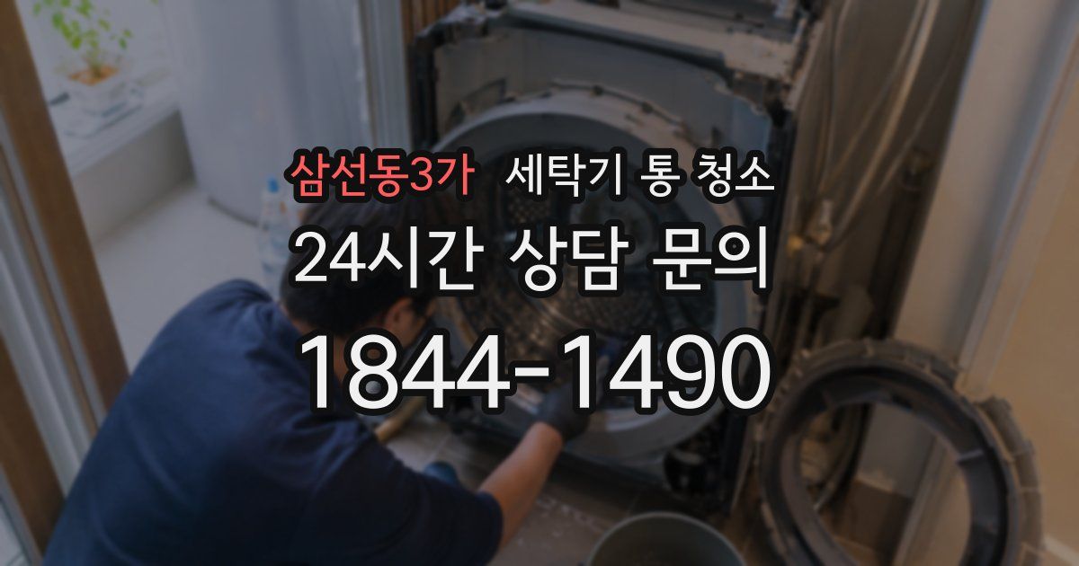삼선동3가 세탁기 통 청소