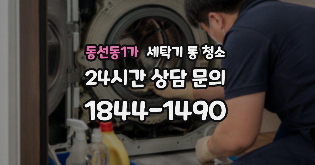 동선동1가 세탁기 통 청소