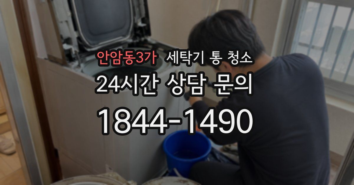 안암동3가 세탁기 통 청소