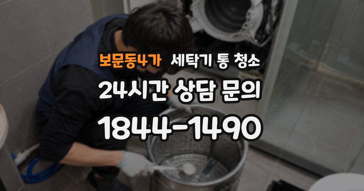 보문동4가 세탁기 통 청소