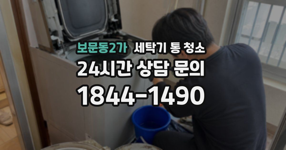 보문동2가 세탁기 통 청소