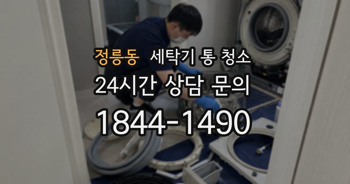 정릉동 세탁기 통 청소