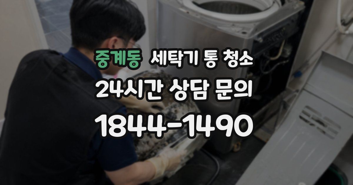 중계동 세탁기 통 청소