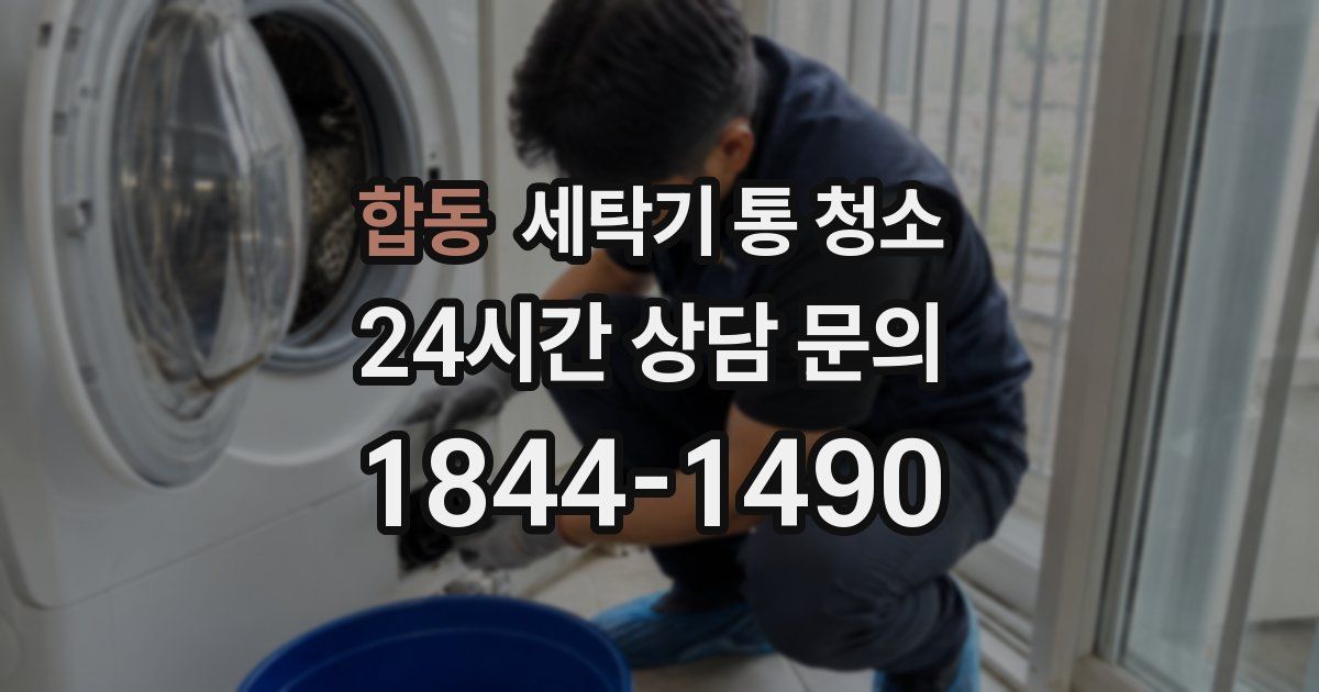 합동 세탁기 통 청소