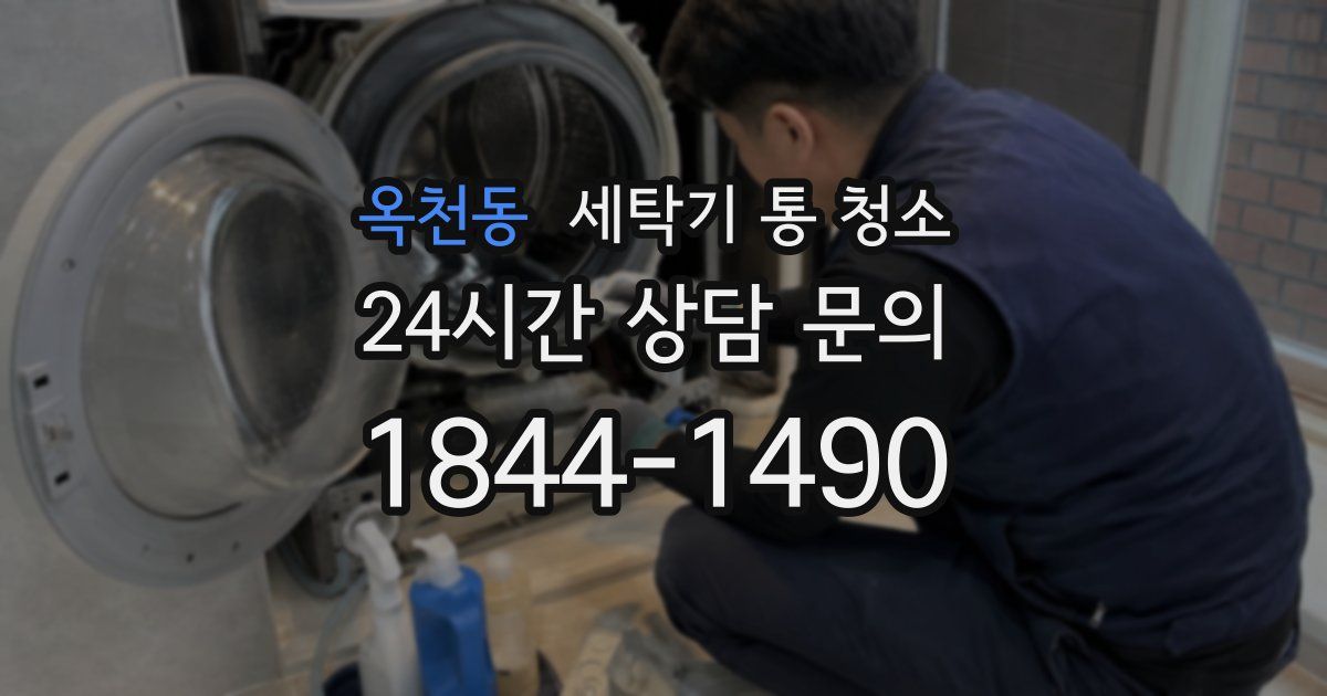 옥천동 세탁기 통 청소