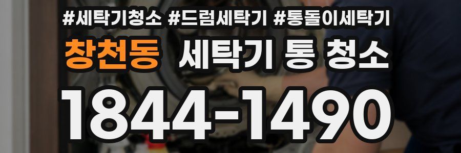 창천동 세탁기 통 청소