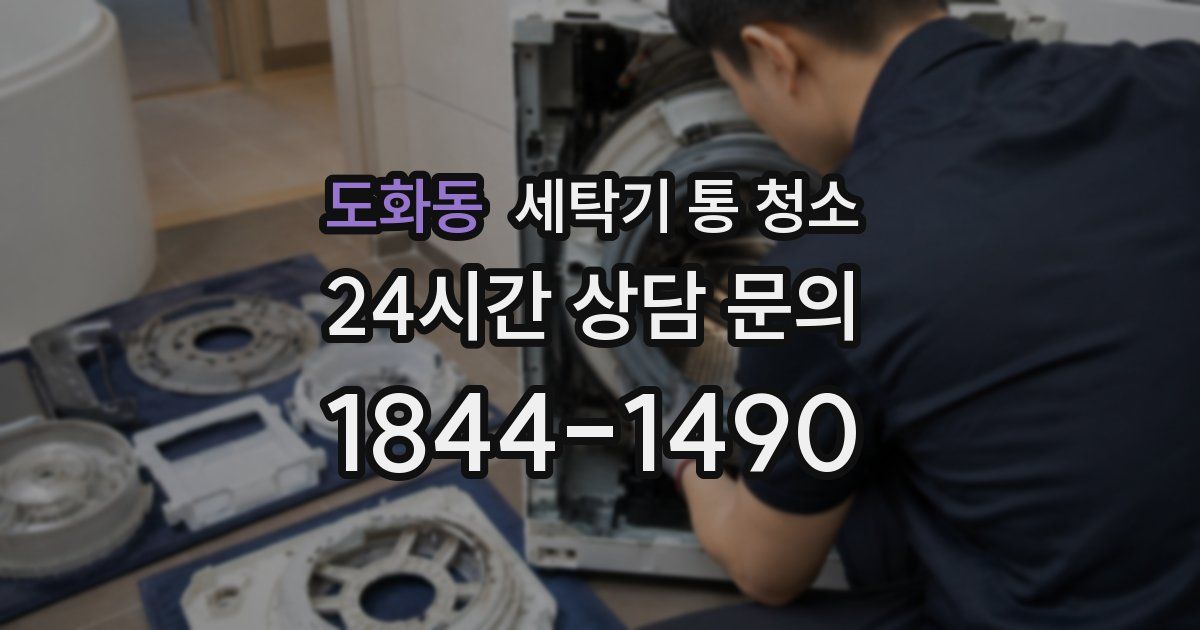 도화동 세탁기 통 청소