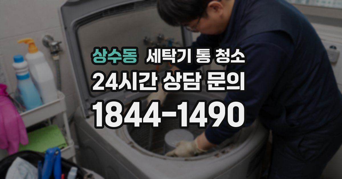 상수동 세탁기 통 청소
