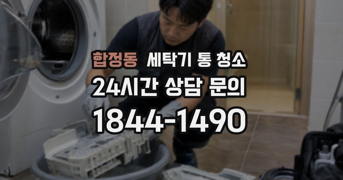 합정동 세탁기 통 청소
