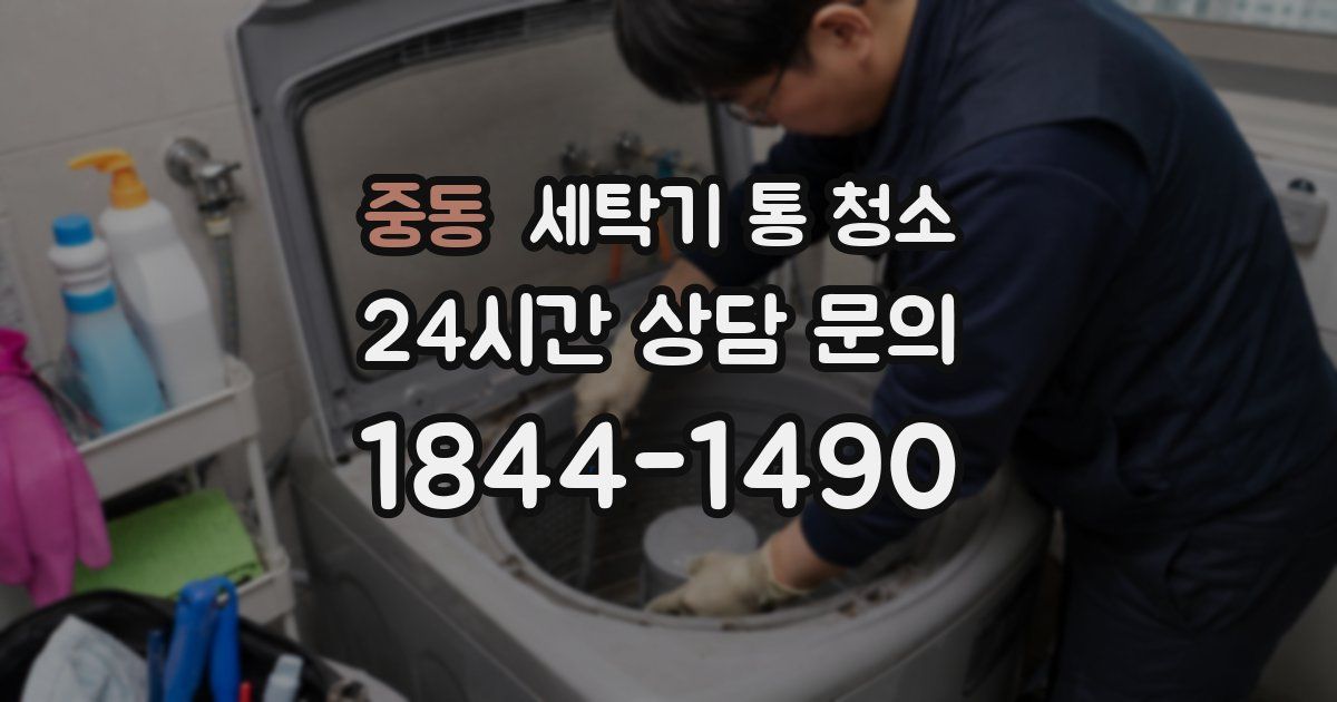 중동 세탁기 통 청소