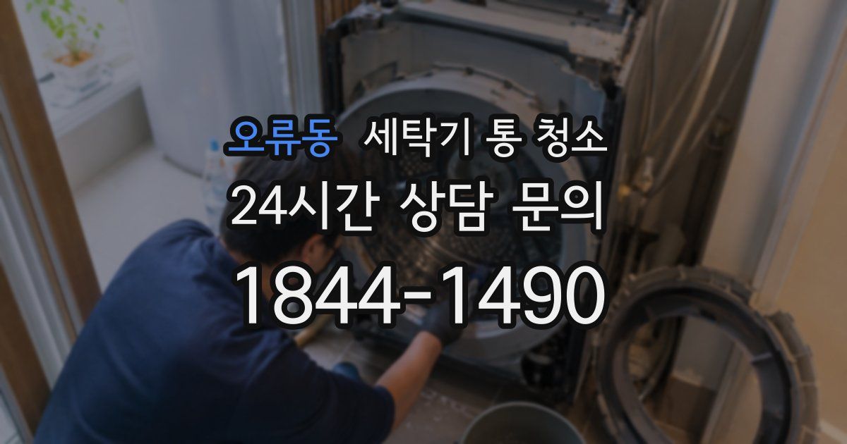 오류동 세탁기 통 청소