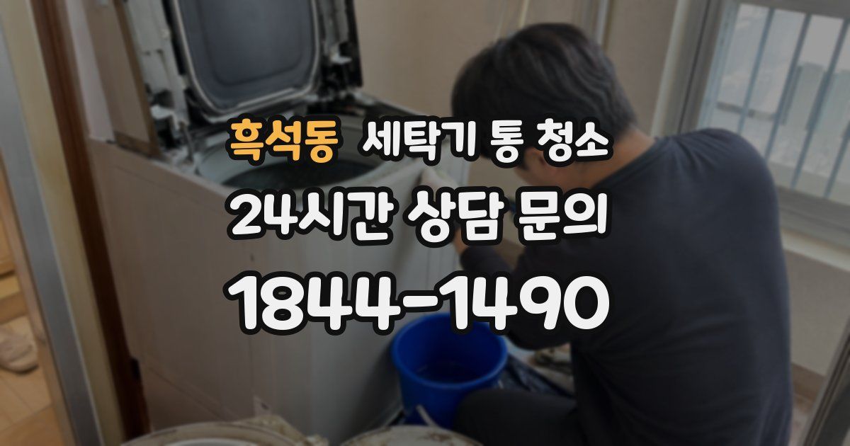 흑석동 세탁기 통 청소