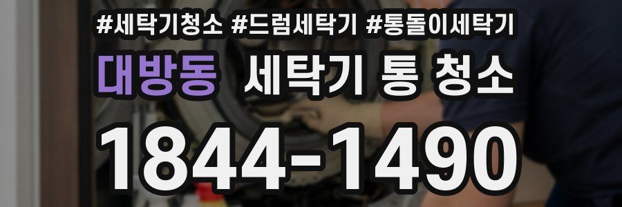 대방동 세탁기 통 청소