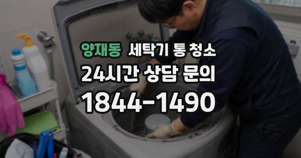 양재동 세탁기 통 청소