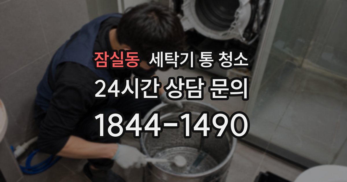 잠실동 세탁기 통 청소