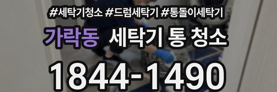 가락동 세탁기 통 청소