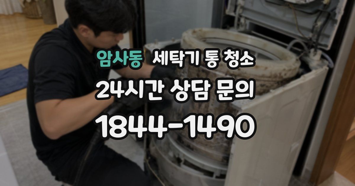 암사동 세탁기 통 청소